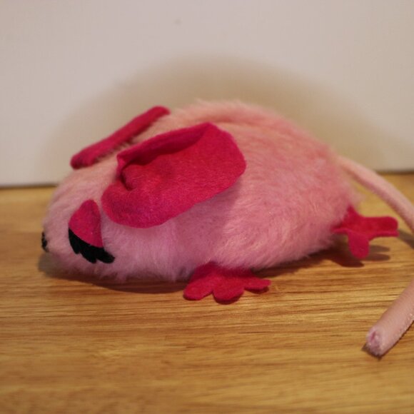 vintage R. Dakin & Co. '74 pink mouse Plush pillow pets bean bag GUC - Picture 2 of 6